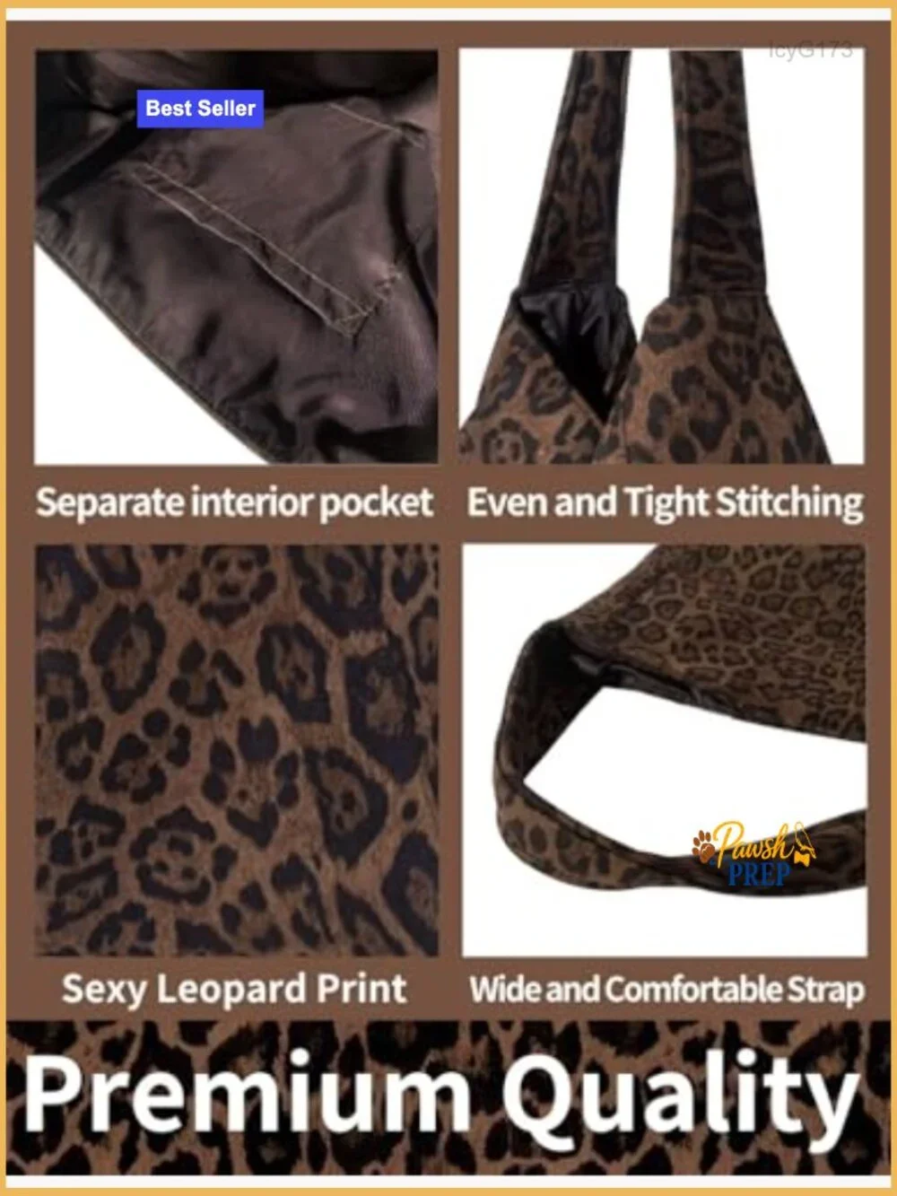 Large Capacity Hobo Shoulder Bag with Zipper Closure